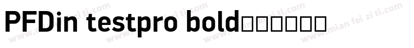 PFDin testpro bold字体转换